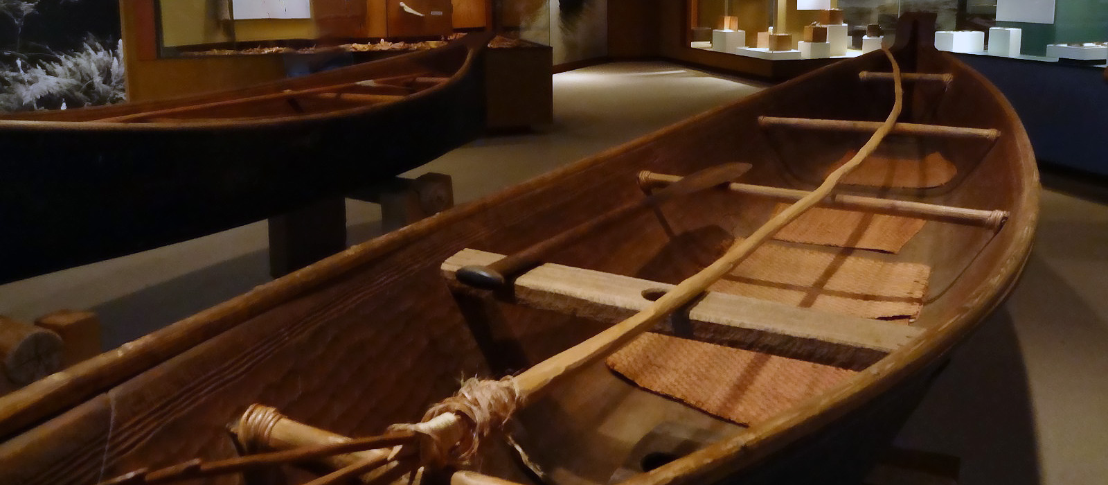 Makah Canoe in Museum